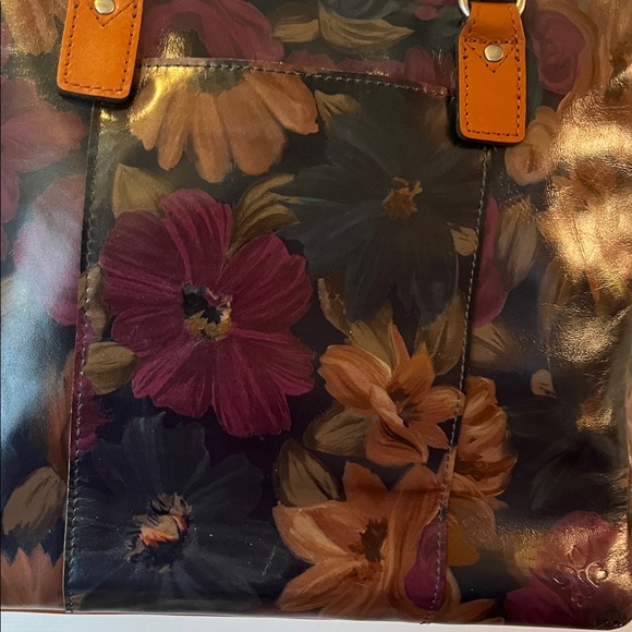 NWT~*RARE* NASH “Peruvian Painting” Solaro Satchel/Italian LEATHER/Floral Design - Picture 4 of 16